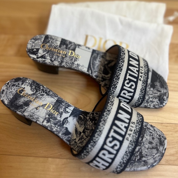 Dior Dway cloth sandals 35.5 EU - Picture 1 of 9